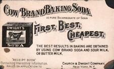 Cartão comercial vitoriano COW BRAND BAKING SODA distribuído pela CHURCH & DWIGHT CO. comprar usado  Enviando para Brazil