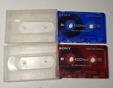 Lote RARO Sony CD It Fita Cassete Colorida Cromada Tipo 2 Vintage Usado 90 Em Branco comprar usado  Enviando para Brazil