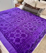 Indian embroidered bedsheet for sale  Long Beach