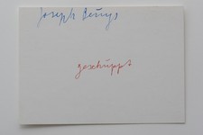 Joseph beuys karte gebraucht kaufen  Aachen