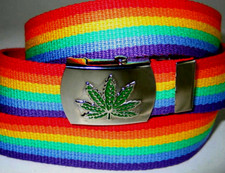 Canvas rainbow belt for sale  Fort Lauderdale