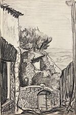 Schule Provencal Dorf De Provence Zeichnung 1918 Frankreich, usado comprar usado  Enviando para Brazil