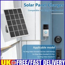 Carregador solar à prova d'água painel solar 20W para campainha de vídeo anel 4/3/3 Plus/2 comprar usado  Enviando para Brazil