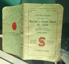 Mode. emploi singer d'occasion  Luxeuil-les-Bains