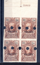 PORTUGAL 1925, BRANCO, PROVA IMPERFEITA DE QUATRO. SECURITYPUNCH, SG648. comprar usado PORTUGAL 1925, BRANCO, PROVA IMPERFEITA DE QUATRO. SECURITYPUNCH, SG648. comprar usado  Enviando para Brazil