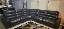 Black leather sectional for sale  Jacksonville
