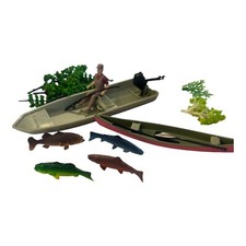 Barco a motor de pesca e acessórios por New Ray - Peixe canoa escala 1/20 comprar usado  Enviando para Brazil
