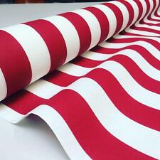 Teflón Impermeable Exterior Toldo Tela Rayas Material 140 cm de ancho ROJO Y ... comprar usado  Enviando para Brazil