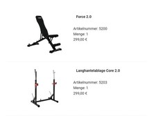 Hammer hantelbank set gebraucht kaufen  Minden