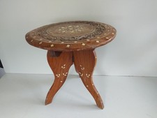 antique folding table inlaid for sale  SHAFTESBURY