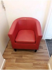 Red faux leather for sale  KIDDERMINSTER