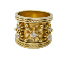 Conjunto de anel de prata esterlina dourado e espinélio forma de estrela vintage c1980 comprar usado  Enviando para Brazil