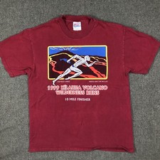 Camiseta Vintage Kilauea Volcano Wilderness Runs Grande Centro de Arte Vulcão Anos 90 10 Milhas comprar usado  Enviando para Brazil