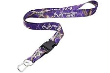Usado, Cordão de pescoço camuflado roxo Realtree APC com chaveiro destacável e mosquetão novo comprar usado  Enviando para Brazil