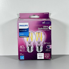 Lâmpada LED regulável PHILIPS A15 (pacote com 2) | Luz do dia | Ultra definição | 40W / 5W, usado comprar usado  Enviando para Brazil