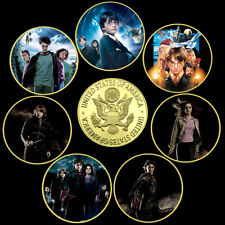 7 peças Harry Magic World moeda de ouro série de filmes de crescimento clássico memórias de infância comprar usado  Enviando para Brazil