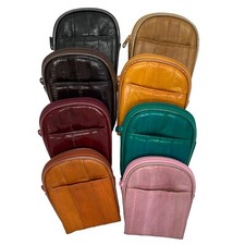 Mini bolsa carteira de couro genuíno pele de enguia pequena estojo de cigarro, usado comprar usado  Enviando para Brazil