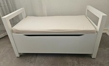 Sitzbank weiß sitzkissen gebraucht kaufen  Darmstadt