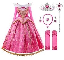 JERRIS VESTUÁRIO MENINAS FANTASIA PRINCESA ROSA FESTA COSPLAY HALLOWEEN TAMANHO: 7 JOVENS comprar usado  Enviando para Brazil