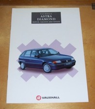 VAUXHALL ASTRA DIAMANTE HATCH SALÃO E FOLHETO DE VENDAS IMOBILIÁRIAS Junho 1993 V10291 comprar usado  Enviando para Brazil