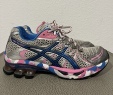 Tênis de corrida Asics Gel Sendai feminino tamanho 6 azul rosa T36DQ comprar usado  Enviando para Brazil