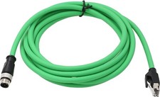 Cabo blindado M12 4 pinos codificado D para RJ45 Ethernet CAT5 M12 4 pinos para rede 3m, usado comprar usado  Enviando para Brazil