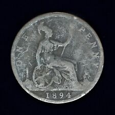 GB VICTORIA 'BUN HEAD' MOEDA DE BRONZE 1894 ++ BOA QUALIDADE!! ++ [158-27] comprar usado  Enviando para Brazil