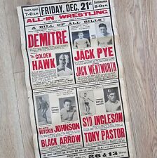 Original 1930s wrestling for sale  HAILSHAM