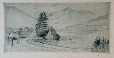 Antique etching drypoint for sale  Indianapolis