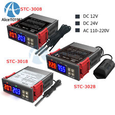 Controlador de temperatura STC-3008 STC-3018 STC-3028 110-220V termostato DC 12V 24V comprar usado  Enviando para Brazil