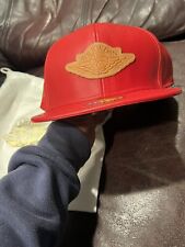 Sombrero Air Jordan X Just Don Hombre Rojo Jumpman Correa Trasera Gorra Cuero de Cabra segunda mano  Embacar hacia Argentina