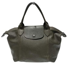 Longchamp pliage cuir d'occasion  Expédié en Belgium