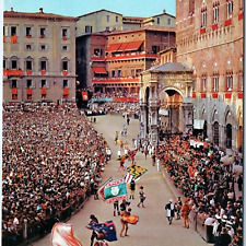 c1970s Siena, Itália Il Palio Festival Sbandierata Flag Parade Chrome 4x6 PC M19, usado comprar usado  Enviando para Brazil