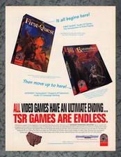 Usado, Advanced Dungeons & Dragons First Quest Karameikos anúncio impresso arte vintage C 1994 comprar usado  Enviando para Brazil