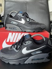 Nike Air Max 90 preto ferro cinza marina masculino Reino Unido 7 tênis raro DR0145-002 comprar usado  Enviando para Brazil