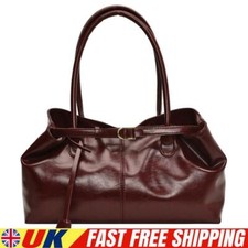 Bolsa de mão Hobo de couro ecológico bolsa de ombro desleixada bolsa satchel retrô feminina (vermelha) comprar usado  Enviando para Brazil