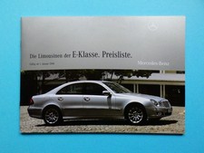 Prospekt preisliste mercedes gebraucht kaufen  Augsburg