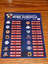 Tarjeta de horario local 2024/25 NAHL Johnstown Tomahawks - 1st Summit Bank segunda mano  Embacar hacia Argentina