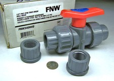 FNW FNW340NVD NOS 1/2" PVC UNION FNPT / UNION FNPT VÁLVULA DE ESFERA COM 2 ANÚNCIOS DE COLA PVC comprar usado  Enviando para Brazil