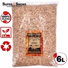Używany, Zrębki Wędzarnicze Super Smoke OLCHA KL-08 (6-8mm) Medium 6 Litrów na sprzedaż  PL