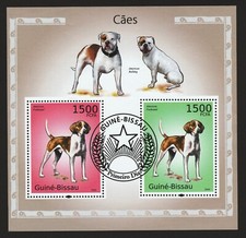 AMERICAN BULLDOG, FOXHOUND ** Coleção de selos postais internacionais **Ótima ideia de presente** comprar usado  Enviando para Brazil