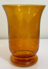 Vintage etched amber for sale  Raleigh