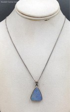 Pingente de colar de prata 925 com fecho de anel de corrente e opala, usado comprar usado Pingente de colar de prata 925 com fecho de anel de corrente e opala, usado comprar usado  Enviando para Brazil