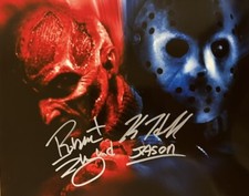 Robert Englund & Kane Hodder assinado com certificado de autenticidade Freddie VS Jason autógrafo Krueger comprar usado  Enviando para Brazil