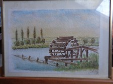 Zeichnung altes wasserrad gebraucht kaufen  Neumarkt i.d.OPf.
