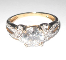 Diamonique 14ct gold for sale  SHREWSBURY