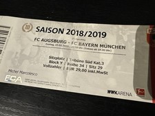 Sammler ticket augsburg gebraucht kaufen  Bochum