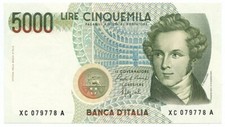 5000 lire italia usato  Pignataro Maggiore