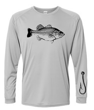 Gancho de pesca para robalo Capitan manga longa UPF 50 T-Shirt barco proteção UV peixes comprar usado  Enviando para Brazil