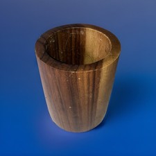 Suporte redondo de madeira para utensílios de cozinha panela de armazenamento talheres caddy mesa de jantar arrumada comprar usado  Enviando para Brazil